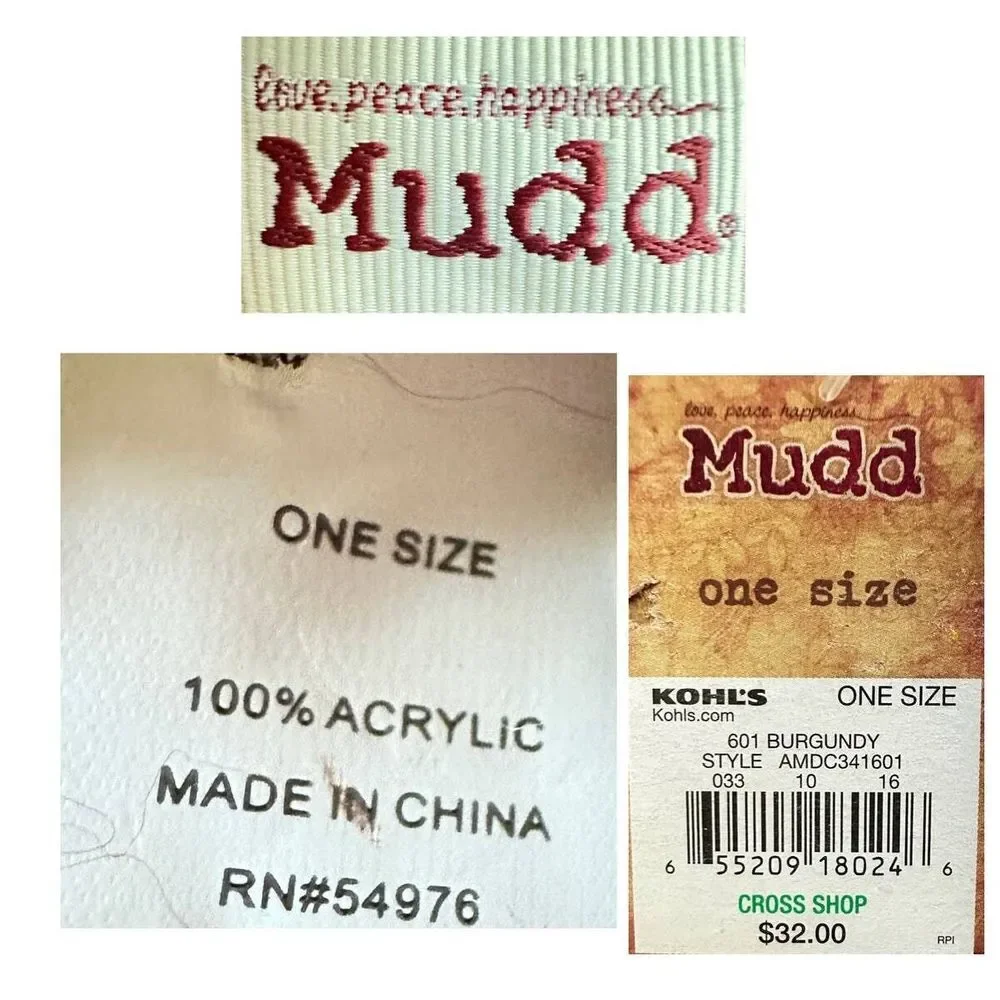 Mudd One Size NWT Unisex Loose Weave Infinity Scarf‎ Blue, Beige, Purple